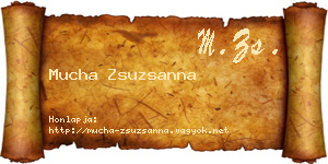 Mucha Zsuzsanna névjegykártya