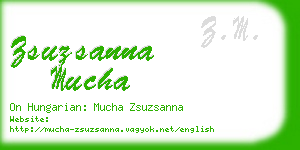 zsuzsanna mucha business card